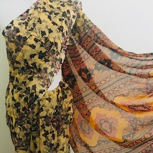 Floral Light Georgette Saree